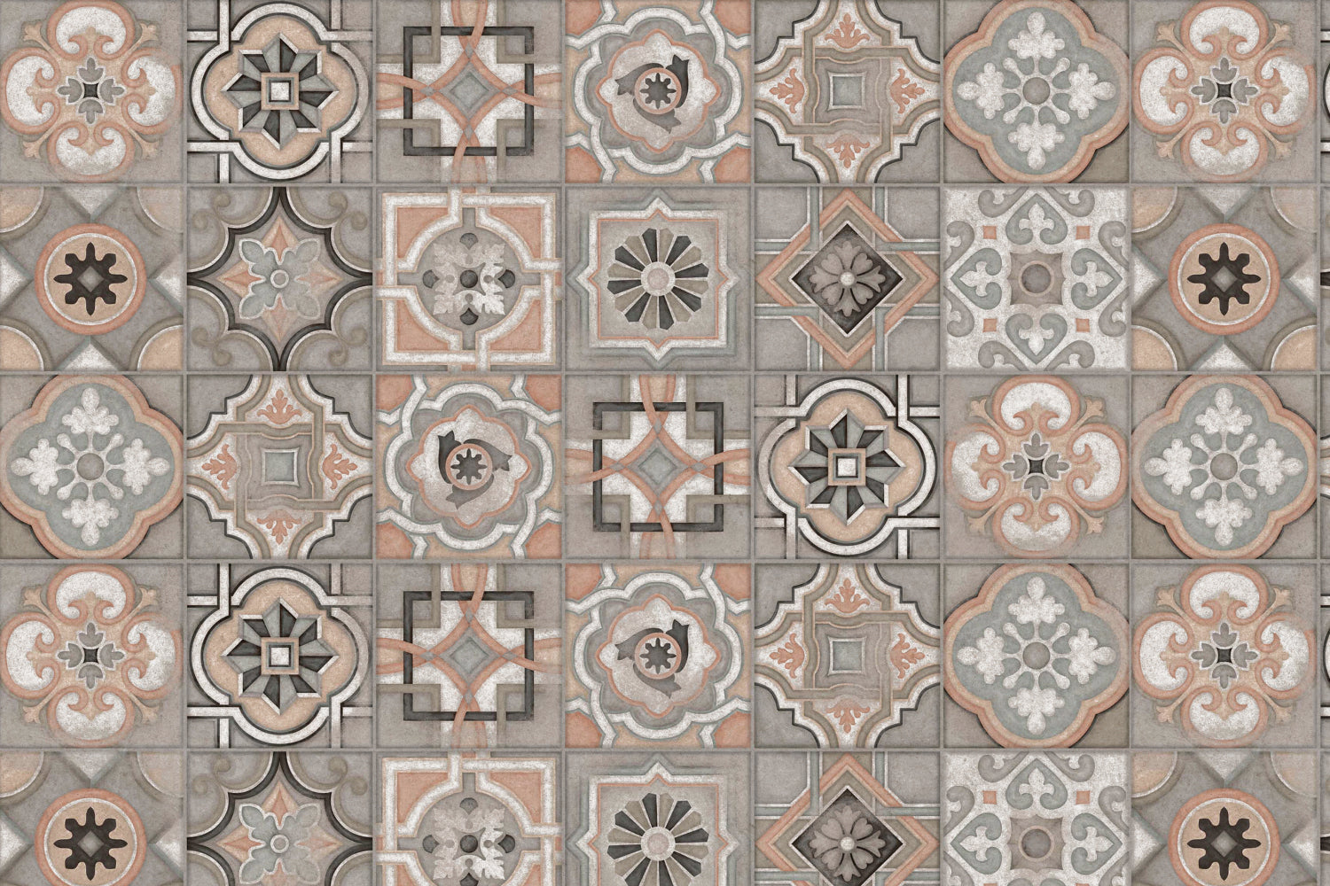 Toilettenrückwand Patchwork