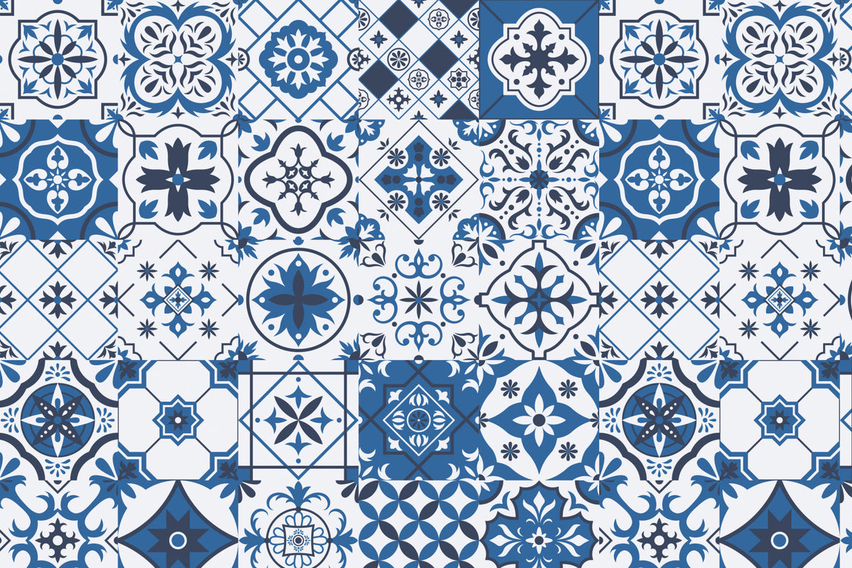 Toilettenrückwand Patchwork