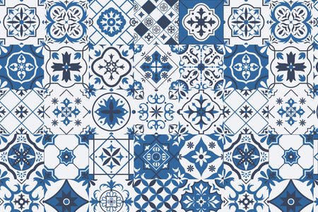 Toilettenrückwand Patchwork