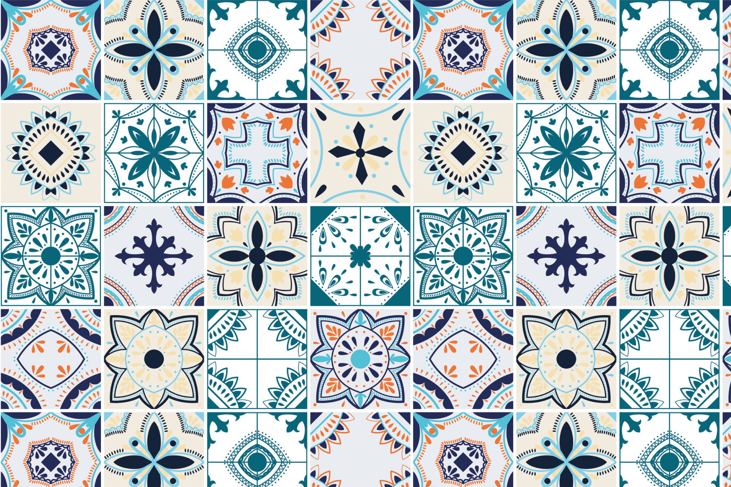 Toilettenrückwand Patchwork