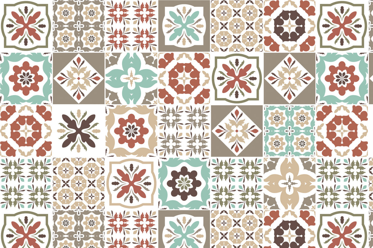 Toilettenrückwand Patchwork