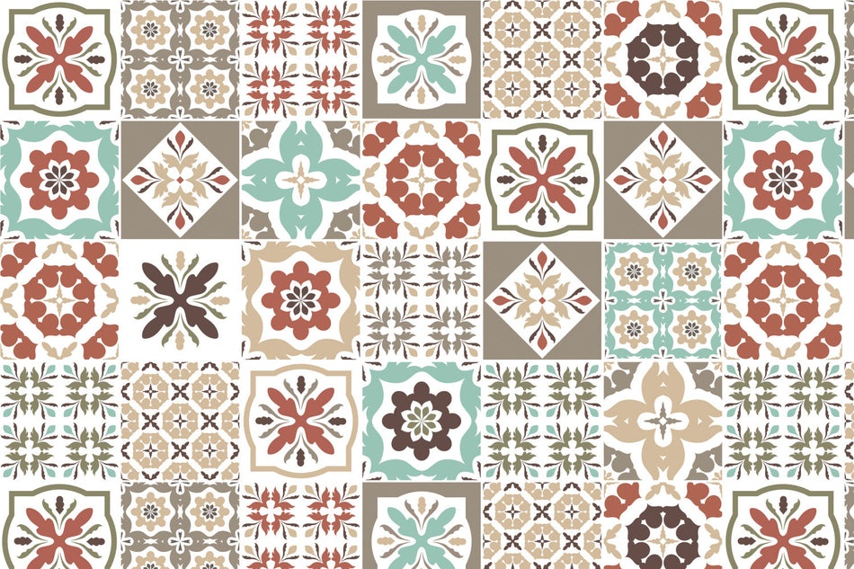 Toilettenrückwand Patchwork