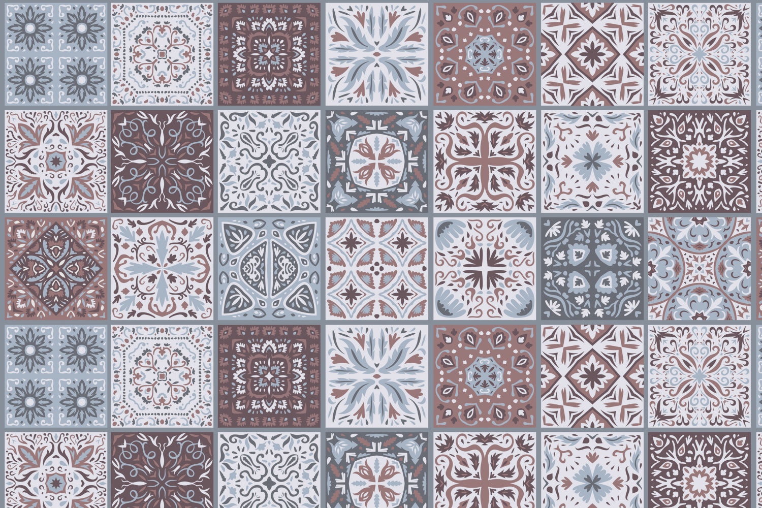 Toilettenrückwand Patchwork