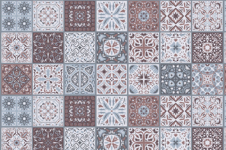 Toilettenrückwand Patchwork