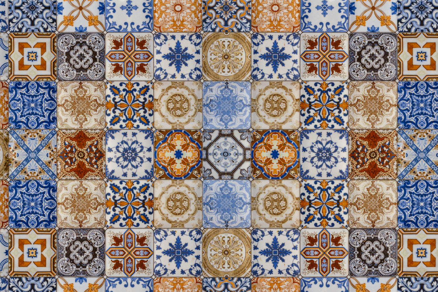 Toilettenrückwand Patchwork