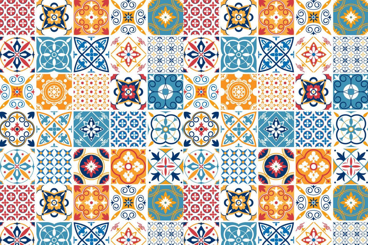 Toilettenrückwand Patchwork