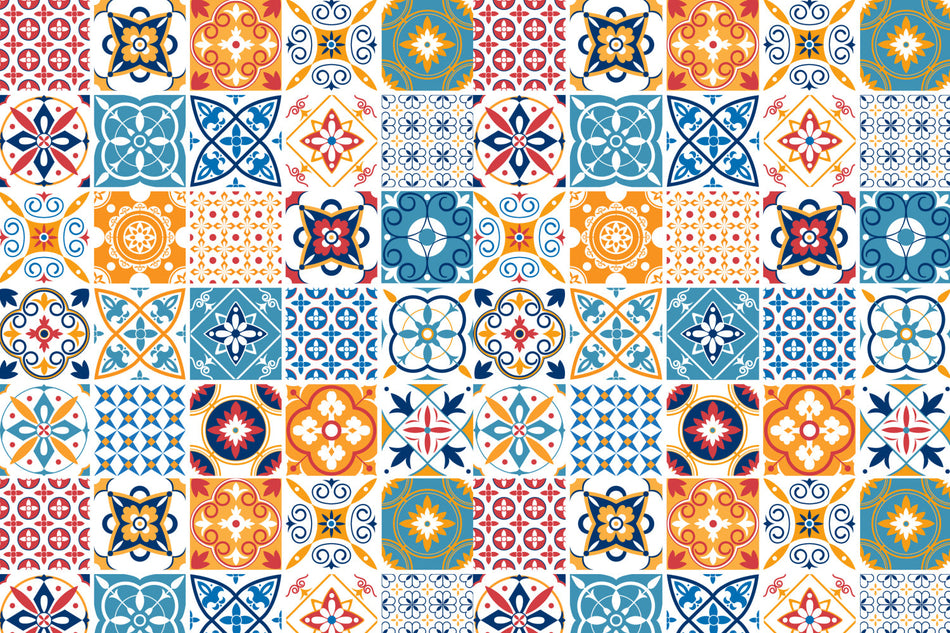 Toilettenrückwand Patchwork