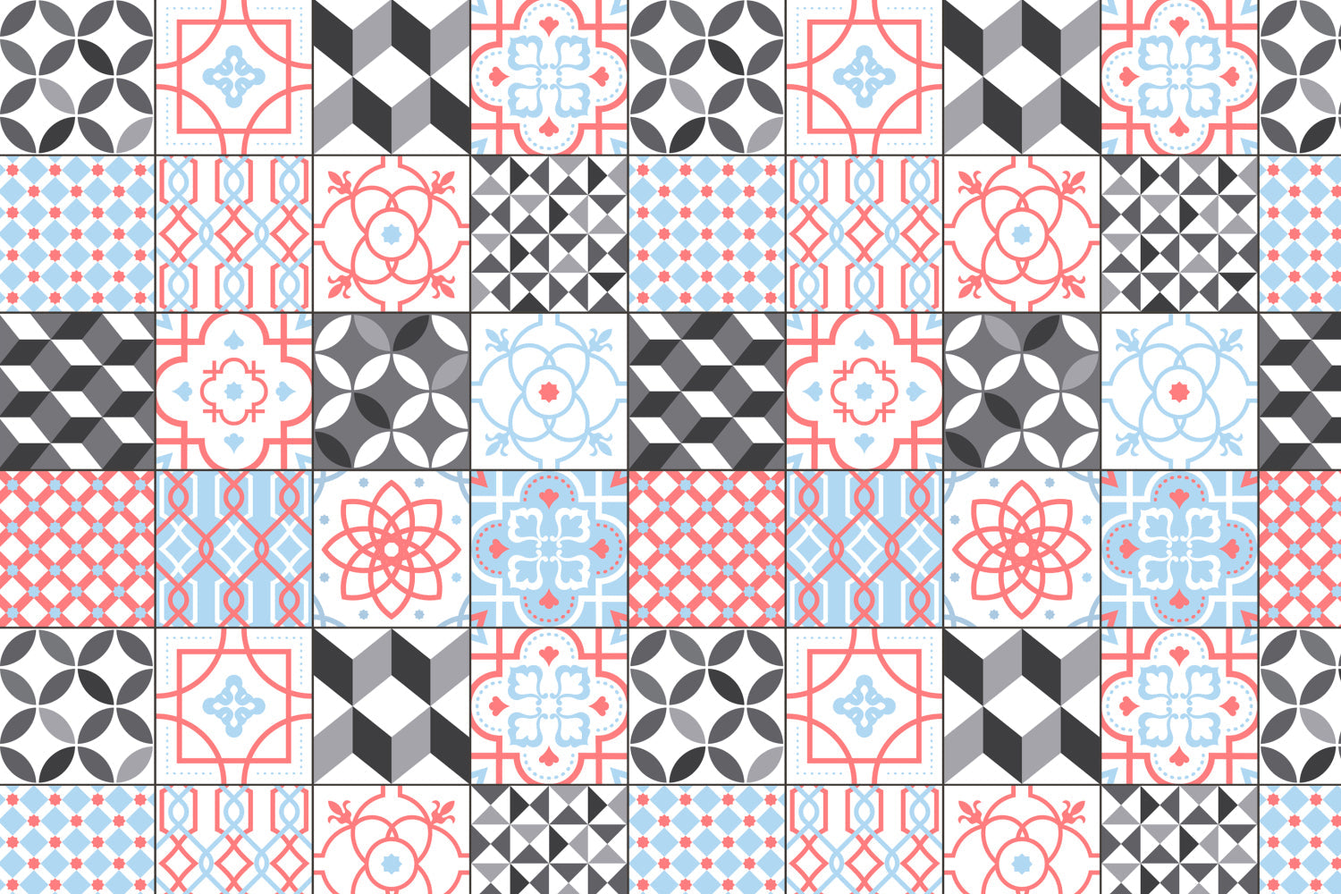 Toilettenrückwand Patchwork