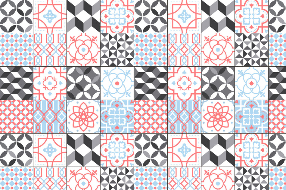 Toilettenrückwand Patchwork