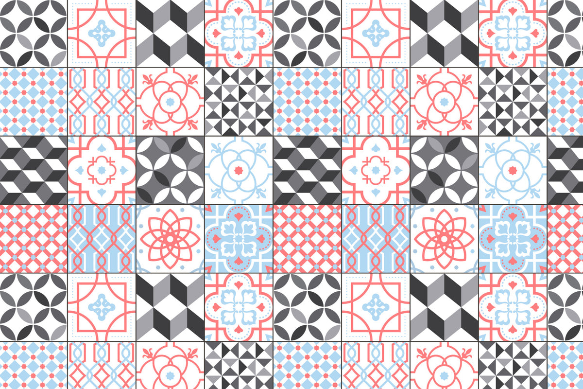 Toilettenrückwand Patchwork