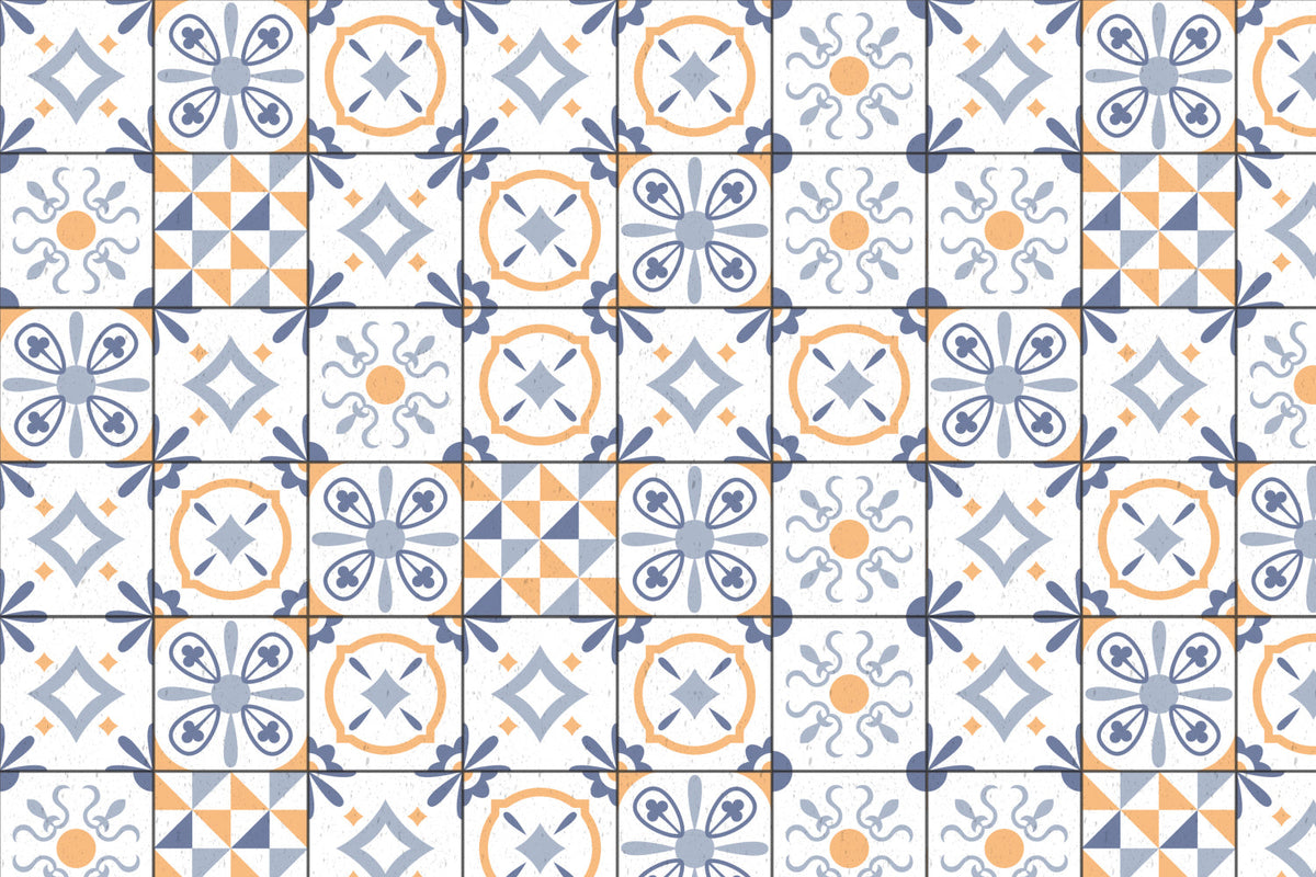 Toilettenrückwand Patchwork