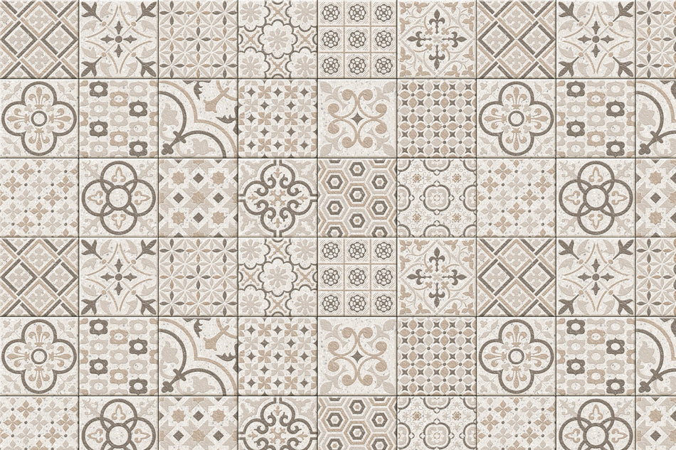 Toilettenrückwand Patchwork