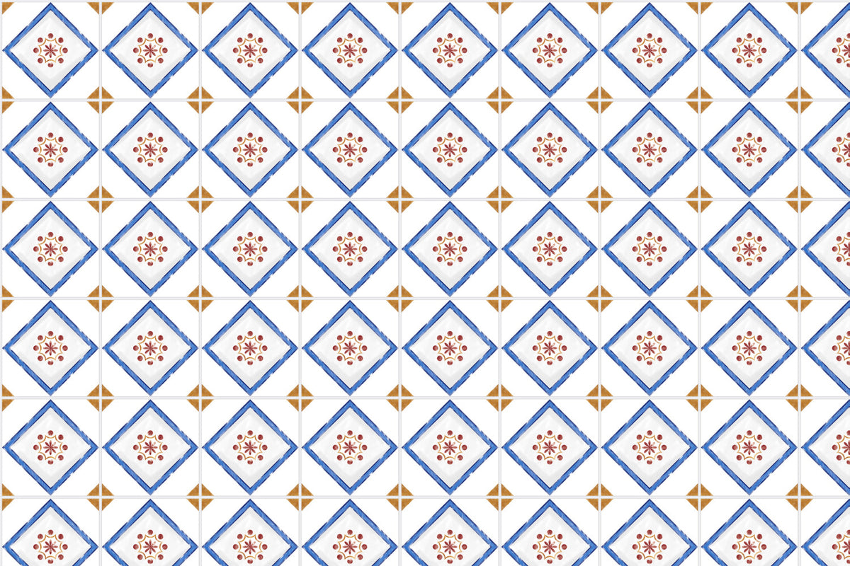 Toilettenrückwand Patchwork