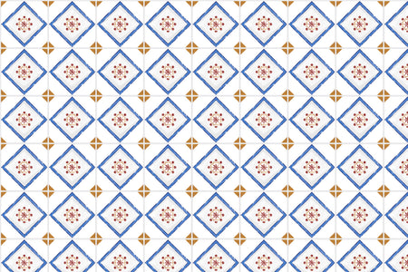 Toilettenrückwand Patchwork