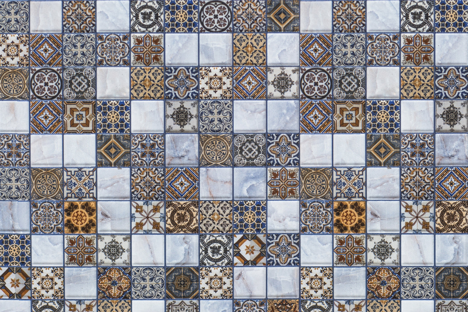 Toilettenrückwand Patchwork