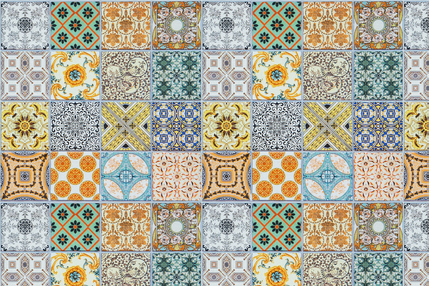 Toilettenrückwand Patchwork