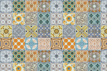 Toilettenrückwand Patchwork