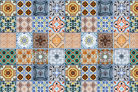 Toilettenrückwand Patchwork