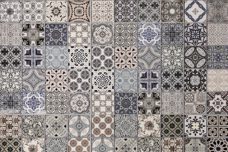 Toilettenrückwand Patchwork