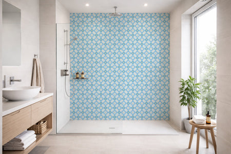 Toilettenrückwand Patchwork
