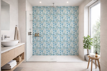 Toilettenrückwand Patchwork