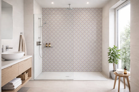 Toilettenrückwand Patchwork