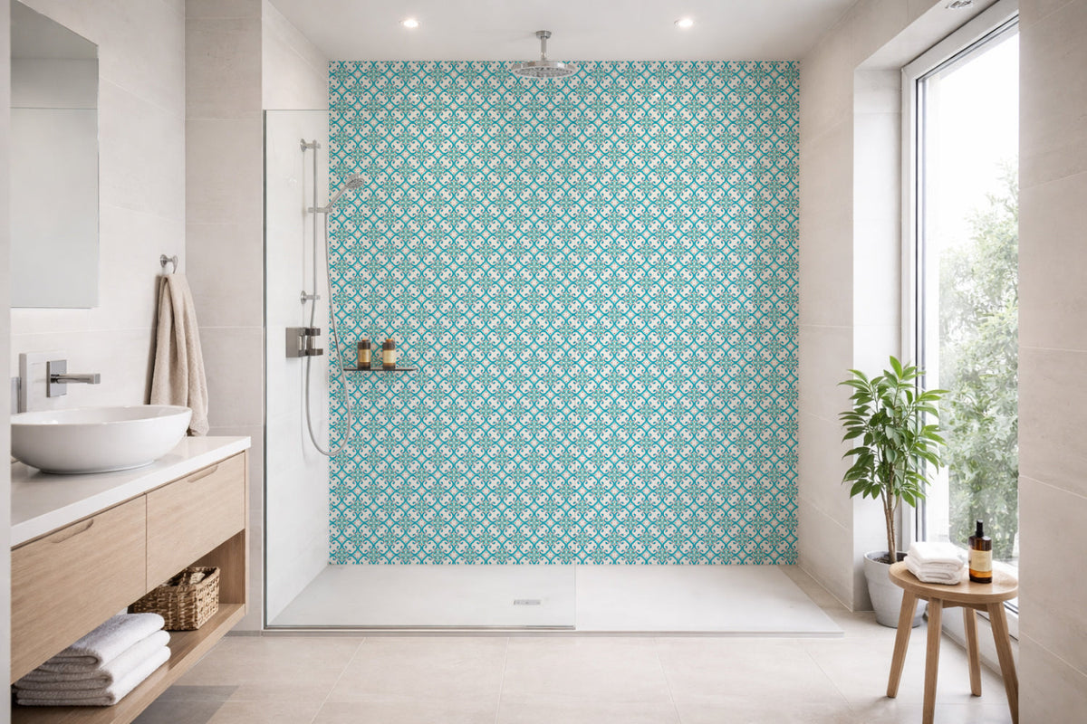 Toilettenrückwand Patchwork