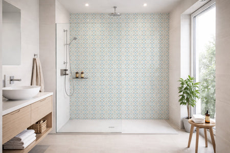 Toilettenrückwand Patchwork