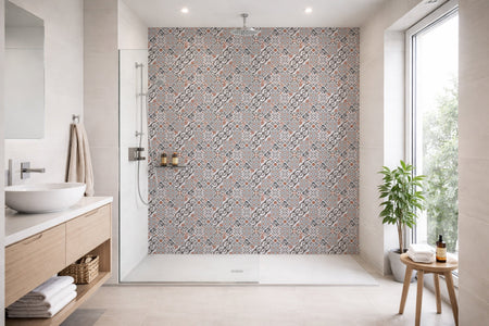 Toilettenrückwand Patchwork
