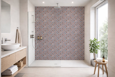 Toilettenrückwand Patchwork
