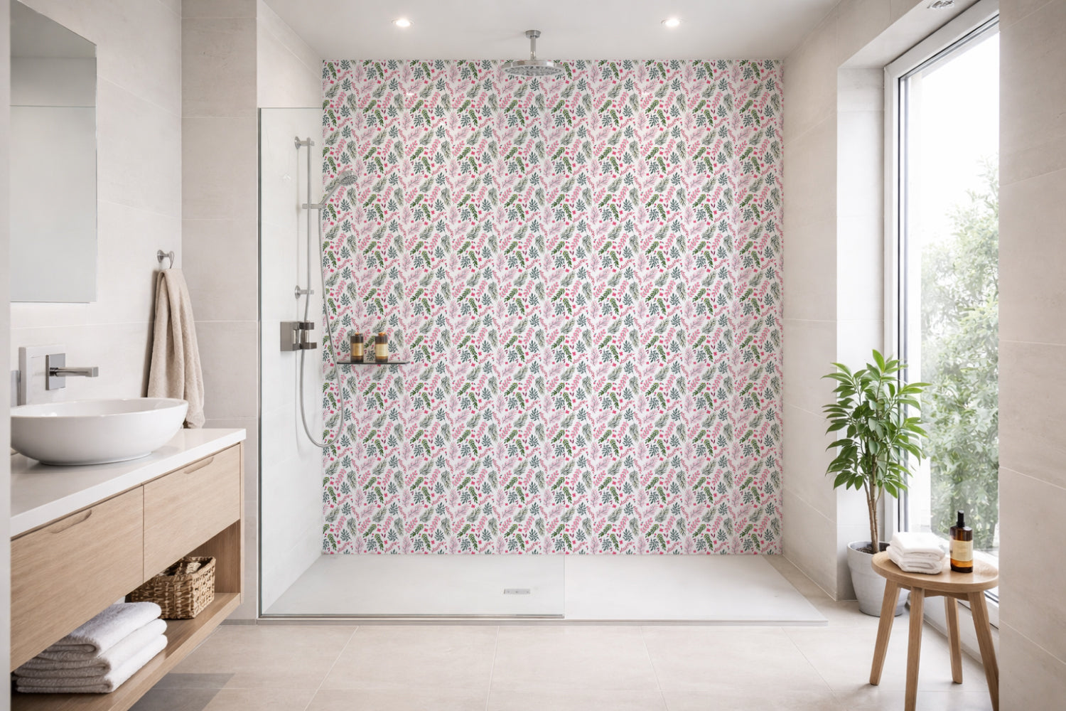 Toilettenrückwand Patchwork