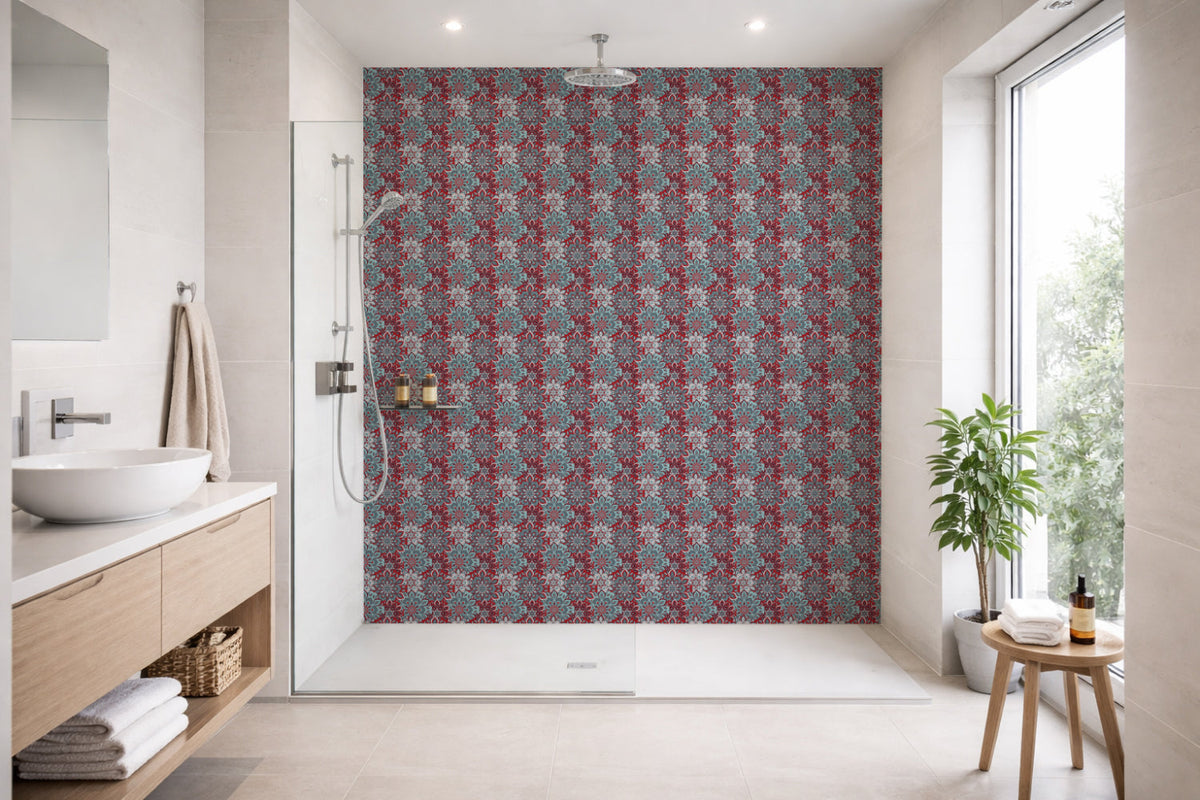 Toilettenrückwand Patchwork