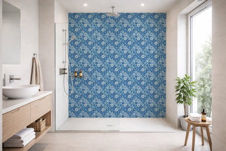 Toilettenrückwand Patchwork