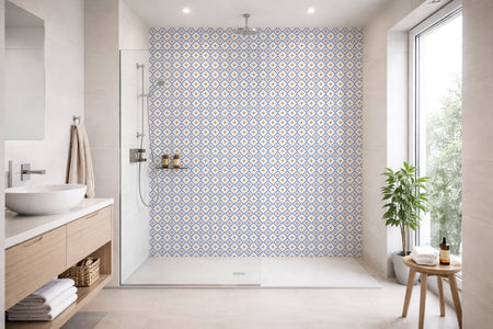 Toilettenrückwand Patchwork