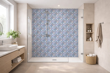 Toilettenrückwand Patchwork