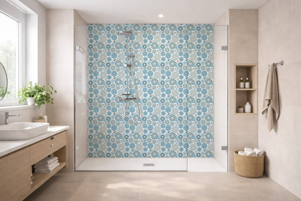 Toilettenrückwand Patchwork