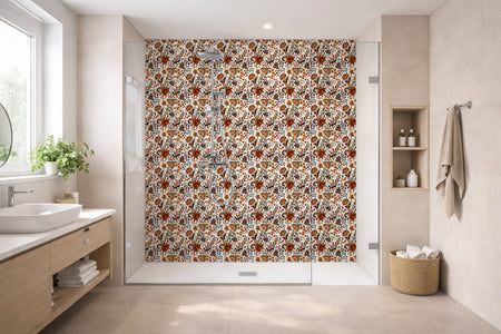 Toilettenrückwand Patchwork