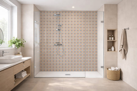 Toilettenrückwand Patchwork