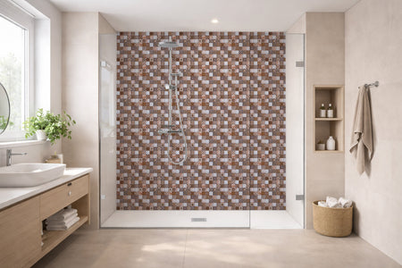 Toilettenrückwand Patchwork