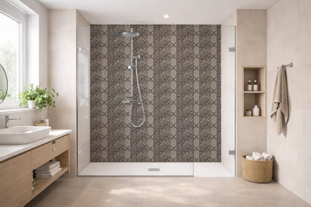 Toilettenrückwand Patchwork