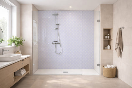 Toilettenrückwand Patchwork