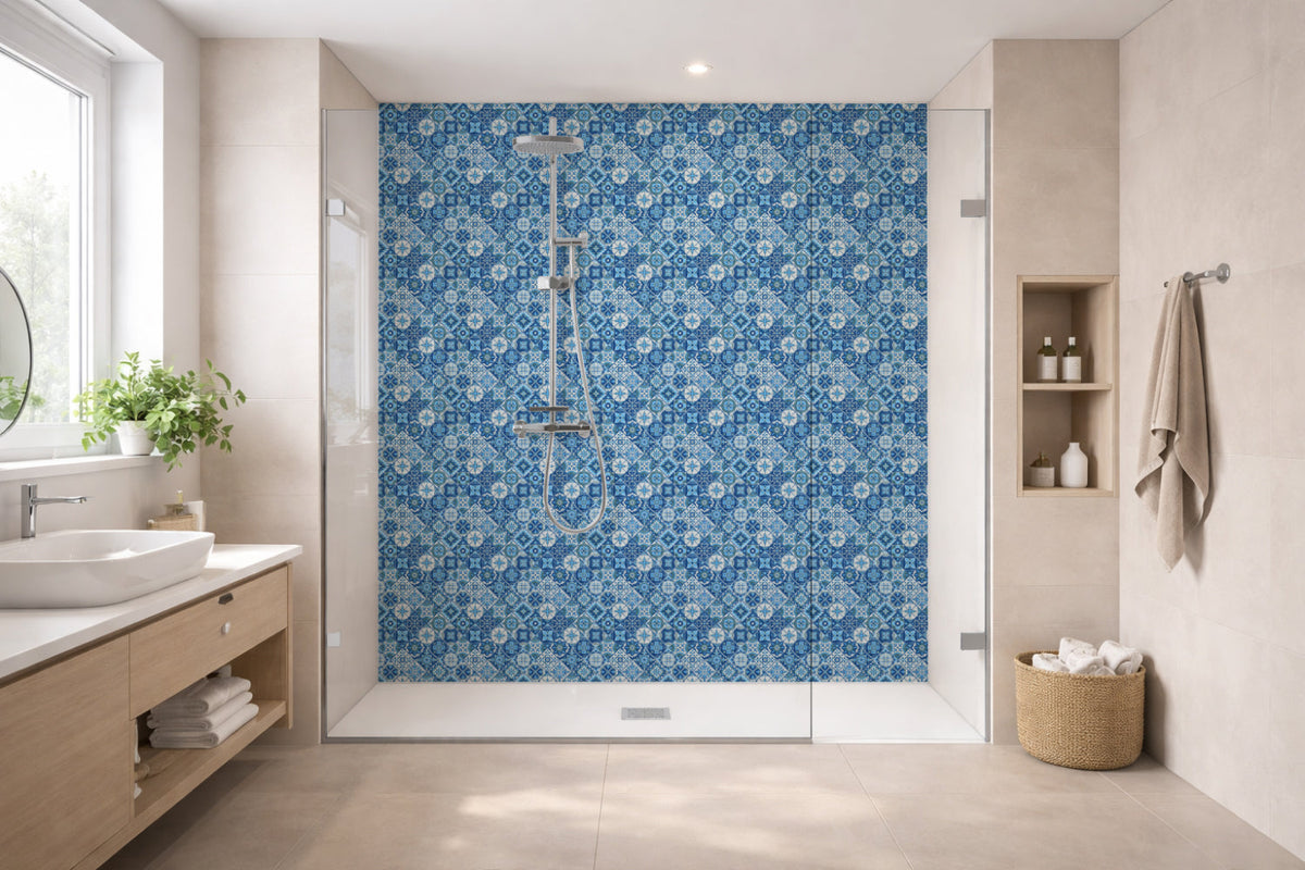 Toilettenrückwand Patchwork