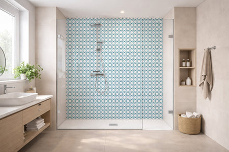 Toilettenrückwand Patchwork