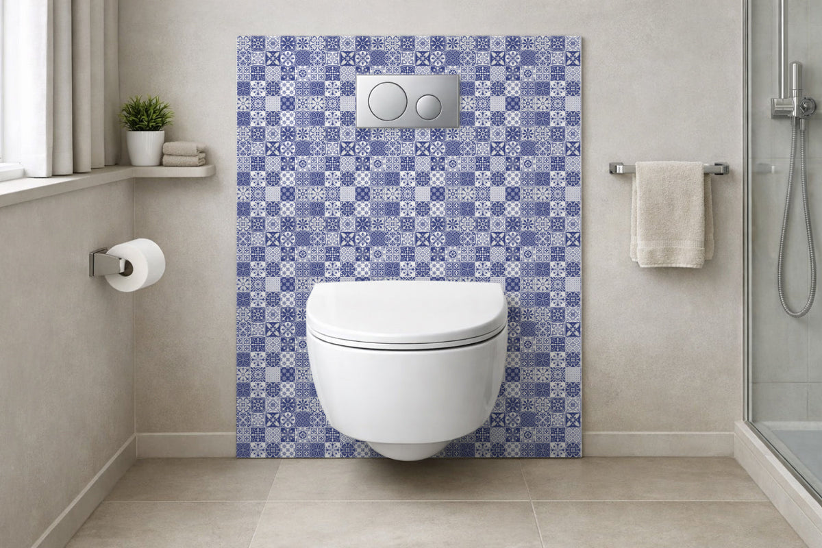 Toilettenrückwand Patchwork