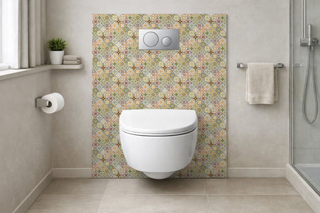 Toilettenrückwand Patchwork