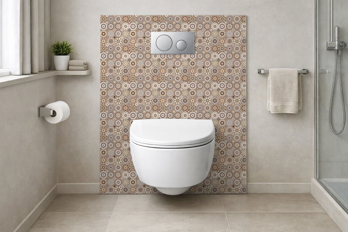 Toilettenrückwand Patchwork