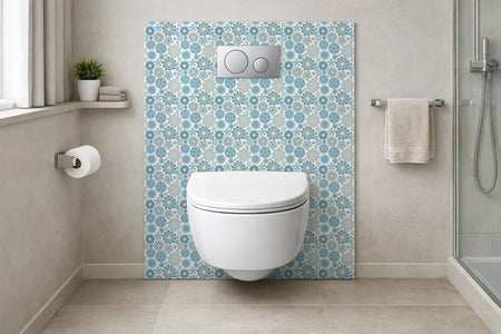Toilettenrückwand Patchwork