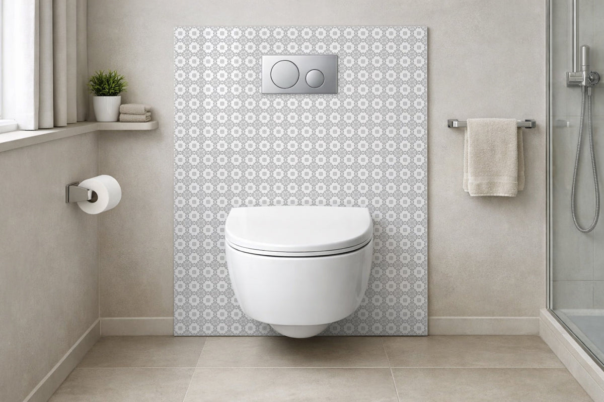 Toilettenrückwand Patchwork
