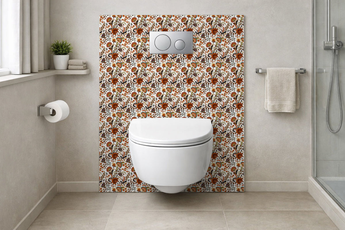 Toilettenrückwand Patchwork