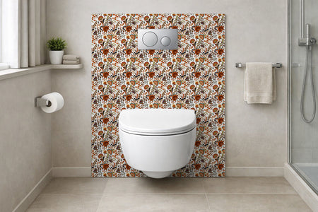 Toilettenrückwand Patchwork